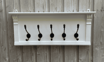 Houten kapstok wit